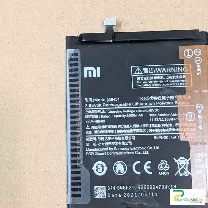 Pin Xiaomi Mi A1 Mã BN31 Zin New Chính Hãng Giá Rẻ